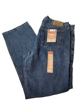 NEW 38 X 32 Mens Arizona Original Dark Stonewash Blue Jeans Relaxed Denim Pants